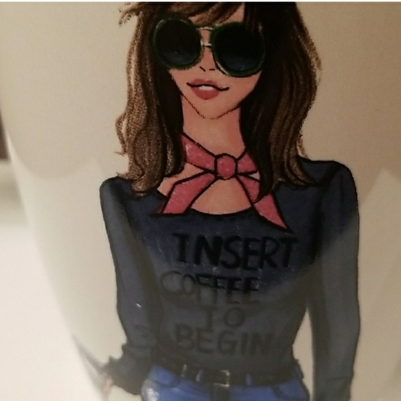 Insert Coffee To Begin Ceramic Mug - Picture 4 of 4